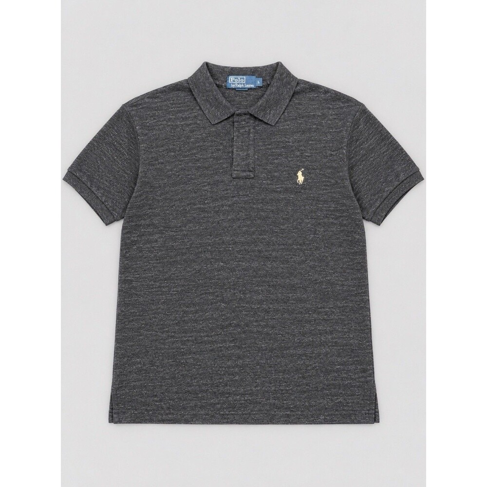 Polo by Ralph Lauren Men’s Large Charcoal Heather Gray Short Sleeve Polo Shirt